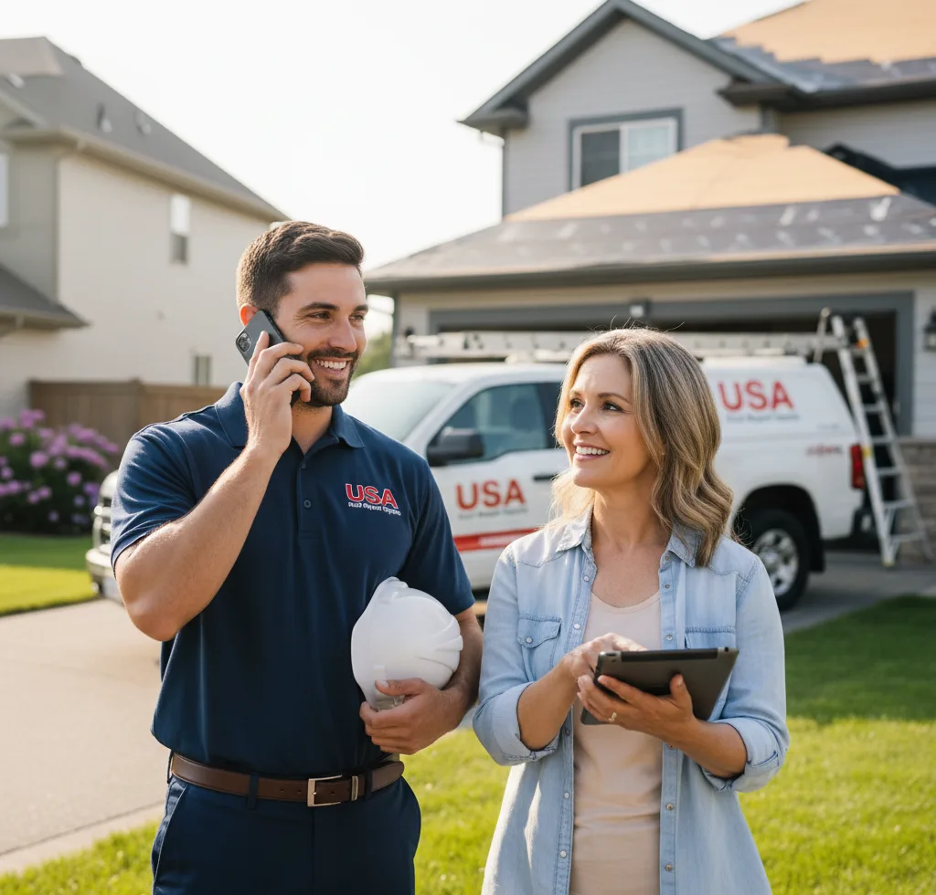 USA Roof Repair Experts customer support in Dundee